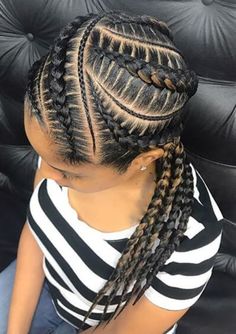 Fees In Braids Styles, Feeding Braids, Hair Artwork, Goddess Braid Styles, Long Cornrows, Scalp Braids, Natural Braided Hairstyles, Braid Trends, Lemonade Braids