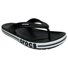 Crocs Bayaband Women's Flip Flop Sandals Size 8-9 Black & White - Water Friendly *New With Tags *Synthetic *Easy To Clean *Medium Width *Lightweight *Same Day Shipping To All Orders Placed By 10am Eastern Time, Monday - Friday * Offers Are Greatly Appreciated But Price Is Firm Classic Adjustable Synthetic Flip Flops, Classic Black Sandals For Vacation, Women's Crocs, Crocs Shoes, Monday Friday, Flip Flop, Flip Flop Sandals, Womens Flip Flop, Women's Shoes Sandals