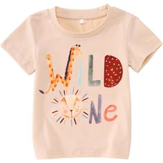 PRICES MAY VARY. Material : Our 1st birthday girl shirt, wild one birthday boy shirts- Made from high-quality cotton material, soft,comfortable and breathable. Our birthday t-shirts for 1 year old baby girls or boys are soft and gentle on your baby's delicate skin. Cute Cartoon Animals Design : Wild One Birthday girl tees shirts 1st, Wild One Birthday boys tees shirts, letter print, cute cartoon animals colorful graphic, 1 year old birthday tops for boys girls, shorts sleeves ,round neck summer Summer Cartoon Print Tops For Birthday, Summer Birthday Top With Cartoon Print, Cute Short Sleeve Shirt For First Birthday, Cute Cartoon Print Tops For Birthday, Crew Neck Top With Cartoon Print For First Birthday, Cute Cotton Tops For Birthday, Casual Tops With Cartoon Print For Birthdays, Casual Cartoon Print Tops For Birthday, Casual Tops With Cartoon Print For Birthday