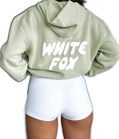 White Fox Green Hoodie, White Fox Hoodie, Fox Clothing, Fox Hoodie, White Fox Boutique, Birthday Outfits, Usa Outfit, Green Hoodie, Tracksuit Set