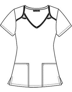 Buy Cherokee Women's All About Love V-Neck Top for $20.95 White Stretch Tops With Pockets, Fitted Casual Tops With Side Pockets, Casual V-neck Tops With Side Pockets, Casual Fitted Tops With Side Pockets, Fitted Crew Neck Tops With Pockets, White V-neck Tops With Pockets, Clinic Uniform, Scrubs Uniform Pattern, How To Sew V Neck Scrub Top