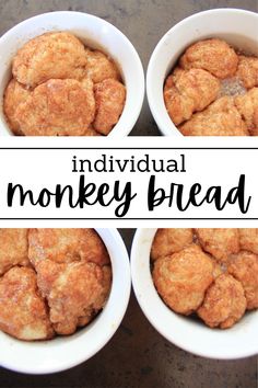 Individual Monkey Bread Monkey Bread Individual, Single Serve Monkey Bread, Individual Monkey Bread, Monkey Bread In A Mug, Healthy Monkey Bread, Mini Monkey Bread, Gluten Free Monkey Bread, Biscuit Monkey Bread, Two Ingredient Dough