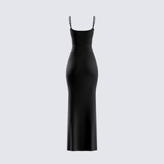 Your new favorite black ribbed maxi dress 💋 Snatched, simple, and comfy... so, basically everything you've ever wanted 😈 Stretch Ribbed Evening Maxi Dress, Chic Solid Color Ribbed Maxi Dress, Evening Bodycon Ribbed Maxi Dress, Ribbed Maxi Dress For Date Night, Ribbed Stretch Maxi Dress For Night Out, Chic Fitted Plain Maxi Dress, Sleek Stretch Solid Maxi Dress, Stretch Ribbed Maxi Dress For Night Out, Elegant Fitted Plain Maxi Dress