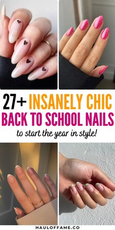 Kick off the school year with these insanely chic back to school nails! From simple designs to trendy patterns, this collection has all the inspo you need. Perfect for teens and teachers alike, these nails will have you feeling cute and confident. Save this pin to get your back to school nail designs ready!

Back to school nails | school nails | nails for teens | back to school nails short | senior picture nails Teacher Nails Designs Back To School, Back To School Nails For Teachers, Back To School Nails For Teens, Senior Picture Nails, School Nail Ideas, Nails For Teens, Nails School