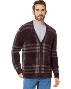 Men's Levi's® Premium Fluffy Sweater Cardigan | Zappos.com Casual Plaid Sweater For Layering, Plaid Long Sleeve Cardigan With Button Closure, Plaid Cardigan With Button Closure For Fall, Casual Plaid Cardigan For Layering, Classic Plaid Long Sleeve Cardigan, Plaid Sweater For Fall, Casual Plaid V-neck Outerwear, Plaid V-neck Outerwear For Fall, Plaid V-neck Cardigan For Fall