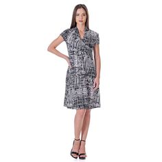 Be prepared for your next event with this women's 24Seven Comfort V-neck rouched wrap dress.Click on this WOMEN'S GUIDE to find the perfect fit and more! Be prepared for your next event with this women's 24Seven Comfort Apparel V-neck rouched wrap dress.Click on this WOMEN'S GUIDE to find the perfect fit and more! FEATURES Faux-wrap silhouette Soft fabric with stretch Straight hem Pullover styling Short sleeves V-neckFIT & SIZING 41-in. length from shoulder to hem Midi length hits below the knee Fitted V-neck Wrap Dress For Work, Spring Ruched Wrap Dress For Work, Fitted Wrap Dress With Ruched Surplice Neckline, Fitted Ruched Wrap Dress With Surplice Neckline, Fitted Wrap V-neck Dress, Short Styles, Be Prepared, Dress Clothes For Women, Pullover Styling