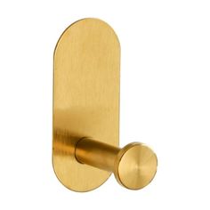 a brass door handle on a white background