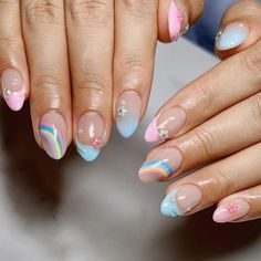 💗 gender reveal nails 🩵 So happy to celebrate my client’s important milestone 🤗🫶🏻 🌸 short Gel-X shortened for additional charge #naildesign #pastelnails #cutenails #girlynails #summernails #nails2inspire #genderrevealnails #nailart #frenchtips #frenchnails #gelxnails #gelxinspo Pastel Nails, Nails Ideas, French Nails, Gender Reveal, So Happy, Nail Ideas