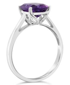 Feel gorgeously grand in the regal beauty of this oval-shape gemstone ring in sterling silver. Available in Amethyst (2-1/3 ct. t.w.) and London Blue Topaz (3 ct. t.w.) and Citrine (2-5/8 ct. t.w.) Macy's Silver Round Cut Ring, Macy's Rings With Prong Setting For Anniversary, Macy's Silver Rings With Gemstone, Macy's Silver Gemstone Rings, Macy's Rings With Center Stone, Macy's Ring With Center Stone, Macy's Sterling Silver Diamond Ring, Formal Amethyst Ring With Prong Setting, Macy's Jewelry With Center Stone In Round Cut