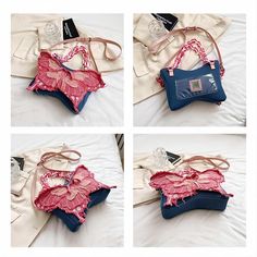 Denim Butterfly Acrylic Shoulder Crossbody BagMeasuring 24 x 6 x 13 cm, this shoulder bag is the perfect size to carry your essentials while on the go. Wear it comfortably on your shoulder or carry it by hand, making it a versatile choice for various occasions. "Flutter your style with our Denim Butterfly Acrylic Shoulder Crossbody Bag! Crafted with durable denim and embellished with a vibrant butterfly acrylic, this bag is both trendy and functional. Perfect for adding a touch of whimsy to any outfit. 🦋" Summer Crossbody Shoulder Bag With Zipper Closure, Summer Crossbody Shoulder Bag With Zipper, Trendy Summer Crossbody Canvas Bag, Summer Crossbody Shoulder Bag With Cell Phone Pocket, Summer Pouch Shoulder Bag With Zipper, Summer Satchel Shoulder Bag With Zipper Closure, Summer Satchel Shoulder Bag With Zipper, Trendy Shoulder Bag Backpack For Spring, Spring Backpack Shoulder Bag With Zipper