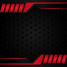 a black and red background with some dots on it's side, as well as the