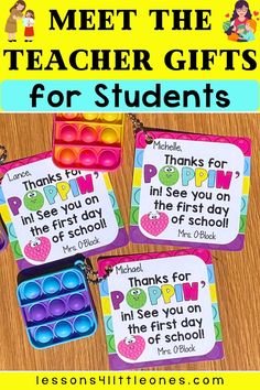 three teacher appreciation cards with the words thank for students to use in their school's classroom