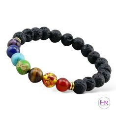 Namaste and welcome to the world of natural healing! Our Natural 7 Stone Chakra Bracelet is an elegant piece of jewelry designed to help you find harmony and balance in life. Whether it's at work, home or while you're out and about, this beautiful bracelet will serve as a reminder that your body, mind and spirit have the power to reach spiritual bliss. This stylish bracelet is carefully crafted with seven different stones – each representing one of the powerful chakras. Feel confident knowing th Hypoallergenic Holistic Bracelets For Meditation, Holistic Hypoallergenic Bracelets For Meditation, Healing Bracelet With Gemstone Beads And Lava Stone, Healing Lava Stone Bracelets With Gemstone Beads, Holistic Round Beaded Bracelets For Meditation, Holistic Bracelets With Natural Stones, Holistic Beaded Bracelets For Meditation, Nature-inspired Healing Jewelry With 8mm Beads, Everyday Spiritual Lava Stone Jewelry