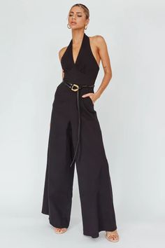 Shop the Remember This Halterneck Wide Leg Jumpsuit White | Selfie Leslie Chic High Waist Jumpsuits And Rompers, Chic High Waist Jumpsuits And Rompers For Date Night, Chic High-waist Jumpsuits For Date Night, Full Length Jumpsuits And Rompers For Summer Nights, Chic High-waist Jumpsuits And Rompers For Date Night, Chic High-waist Jumpsuits And Rompers For Fall, Chic High-waisted Jumpsuits For Spring, Chic High Waist Overalls For Work, Chic Wide Leg Jumpsuits And Rompers For Fall