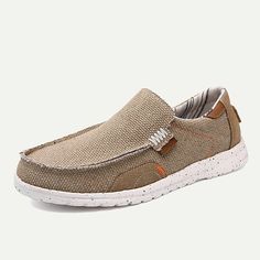 Category:Loafers  Slip-Ons; Upper Materials:Canvas; Lining Materials:Canvas; Gender:Men's; Toe Shape:Round Toe; Outsole Materials:Rubber; Closure Type:Loafer; Function:Comfortable,Slip Resistant; Listing Date:06/18/2024; 2024 Trends:Comfort Loafers Beige Comfortable Slip-on Loafers, Comfortable Beige Slip-on Loafers, Casual Slip-on Loafers With Textured Footbed, Beige Slip-on Casual Moccasins, Casual Beige Slip-on Moccasins, Casual Loafers With Textured Footbed, Casual Slip-on Boat Shoes With Cushioned Footbed, Canvas Slip-on Boat Shoes With Rubber Sole, Casual Slip-on Boat Shoes With Textured Sole