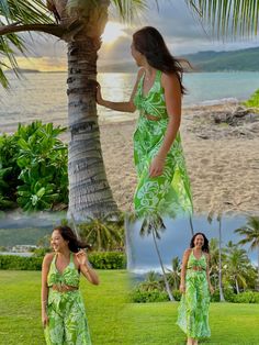 Pop into these easy-wear Hawaiian-style wrap pants-and-top set for a breezy, beautiful day. Enjoy the sun at the beach or a luau in this free and carefree top and bottom set. It's simple to wear! Pick up the two ties that are on the same short edge and open up the pants. Tie the short edge around your waist from the front. Then pick up the other two ties on the opposing side of the fabric through your legs from the back and tie the short edge from back to front. Want a matching family set? https://www.etsy.com/shop/NinthIsle?ref=search_shop_redirect§ion_id=30190213 More exclusive designs: https://www.etsy.com/shop/NinthIsle?ref=search_shop_redirect§ion_id=29202049 More Made in Hawaii ideas: https://www.etsy.com/shop/NinthIsle?ref=search_shop_redirect Tropical Green Vacation Sets, Green Two-piece Vacation Set, Green Two-piece Set For Vacation, Tropical Green Beach Sets, Green Tropical Beach Sets, Green Matching Sets For Vacation, Tropical Sleeveless Sets For Vacation, Tropical Sleeveless Vacation Sets, Sleeveless Tropical Vacation Sets