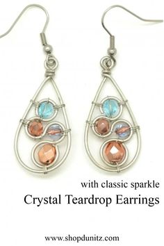 Sparkle in a pair of these crystal teardrop earrings. These are ethically made in Guatemala with wire and Czech glass beads. Click to discover other colors. Makes a perfect gift for a classy lady or a fashionista teenager. And their fair trade verified too. Faceted Beads Teardrop Earrings Gift, Gift Teardrop Earrings With Faceted Beads, Gift Faceted Beads Dangle Teardrop Earrings, Teardrop Earrings With Faceted Beads For Gifts, Gift Dangle Teardrop Earrings With Faceted Beads, Gift Teardrop Dangle Earrings With Faceted Beads, Silver Teardrop Earrings With Faceted Beads, Faceted Bead Drop Earrings For Jewelry Making, Nickel-free Czech Glass Teardrop Earrings