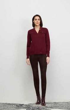 Feel the luxury of a cabernet red cotton cardigan. Plaited with silk and cashmere in a smooth full-Milano stitch, it exudes elegance with its wide placket and red mother of pearl buttons. Elegant Red V-neck Cardigan, Elegant Button-up Sweater For Layering, Elegant Fitted Sweater For Business Casual, Elegant Business Casual Winter Top, Elegant Winter Tops For Business Casual, Elegant Winter Business Casual Top, Elegant Business Tops For Winter, Elegant Business Casual Top For Winter, Cashmere Workwear Sweater In Red