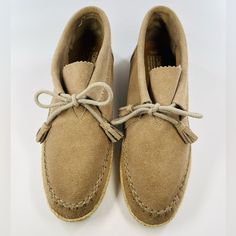 Sold Out Online New Without Tags No Box Clean, Pet And Smoke Free Home Any Questions Let Me Know I’ll Be Happy To Assist You! Casual Beige Moccasins With Leather Footbed, Casual Suede Moccasins With Round Toe, Casual Suede Lace-up Loafers, Beige Moccasins With Stitched Sole And Round Toe, Spring Suede Lace-up Loafers, Spring Lace-up Suede Loafers, Beige Slip-on Casual Moccasins, Casual Moccasins With Suede Lining And Round Toe, Casual Beige Slip-on Moccasins