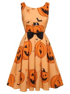 Embrace spooky chic with Retro Stage's Orange 1950s Halloween Sleeveless Beading Dress. Elevate your Halloween style with this unique and stylish piece. 1950s Halloween, Beading Dress, Skeleton Dress, Retro Stage, Standard Dress, Mens Gold Bracelets, Leather Cap, Beaded Dress, Denim Pant