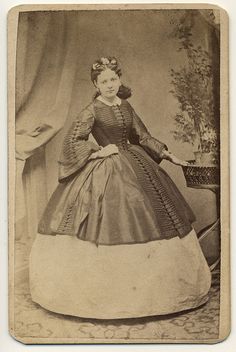 1860s Day Dress, Era Dresses, Dresses Images, 19th Century Women, 1860s Fashion