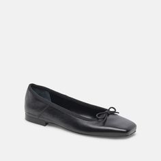 ANISA WIDE BALLET FLATS BLACK LEATHER – Dolce Vita Flat Black Leather Boots, Dressy Black Flats, Square Ballet Flats, Black Ballet Shoes, Fall Winter Capsule Wardrobe, Ballet Flats Black, Black Leather Ballet Flats, Black Ballet, Black Ballet Flats