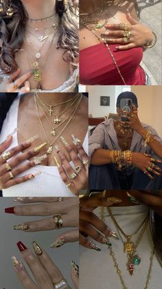 #jewelry #gold 🤭 Latina Baddie Jewelry, Brown Dress Gold Jewelry, 90s Rings Aesthetic, Gold Jewellery On Dark Skin, Latina Gold Jewelry Aesthetic, Gold Jewelry Dark Skin, 90s Gold Jewelry Aesthetic Black Women, Streetwear Fashion Jewelry, Y2k Jewelry Gold