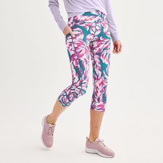 Perform at your best with these women's Tek Gear high-waisted capri leggings. Click on this WOMEN'S GUIDE to find the perfect fit and more! Perform at your best with these women's Tek Gear high-waisted capri leggings. Click on this WOMEN'S GUIDE to find the perfect fit and more! Moisture-wicking technology keeps you cool and dry Ultrastretch fabric moves with you 2-pocketFIT & SIZING 20 1/2-in. inseam High rise sits at the natural waistline Compressive fit Elastic waistbandFABRIC & CARE Polyeste Blue Foliage, Petite Size Chart, Womens Size Chart, Bottom Clothes, Capri Leggings, Petite Size, Polyester Spandex, Fabric Care, Gender Female