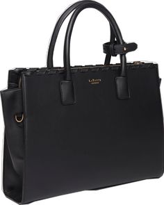 Black Satchel For Work, Chic Black Laptop Bag For Work, Black Office Satchel, Black Satchel For Office, Classic Work Bags With Zipper Closure, Black Rectangular Satchel For Work, Black Top Handle Laptop Bag For Office, Black Top Handle Briefcase For Work, Black Double Handle Briefcase