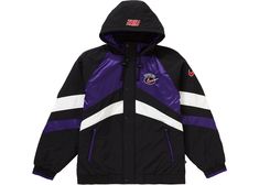 Check out the Supreme Nike Hooded Sport Jacket Purple available on StockX Supreme Nike, Sport Jacket Men, Silver Jacket, Nike Models, Sport Jacket, Blue Baby Shower, Puffy Jacket, Spring Jackets, The Supreme