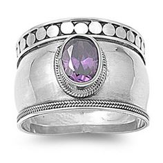 CHOOSE YOUR COLOR Sterling Silver Chunky Cocktail Simulated Amethyst Ring 925 15mm Purple Cubic Zirconia Female Size 5 All our silver jewelry is crafted from .925 silver also commonly referred to as sterling silver. Sterling silver is the standard for beautiful high-quality silver jewelry and can not be replicated by lower priced silver plated jewelry. It is 92.5% pure silver, mixed with alloys to add strength and durability to stand the test of time. We promise superior service which includes f Modern Gold Jewelry, Sterling Silver Wedding Band, Silver Plated Jewelry, Garnet Rings, Sterling Silver Bands, Amethyst Ring, Antique Rings, Purple Amethyst, Solid 925 Sterling Silver