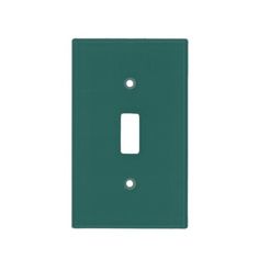 a blue light switch cover on a white background