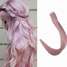 18” 4 Pack 100 Grams Lilac Pink Human Hair Tape In Hair Extensions *Nwt* New Remy 100% Human Hair Hair Color: Lilac Pink 40 Taoes Total / 100 Grams Straight Hair Extensions, Please Note That Hair Gets A Little Wavy After Washing Or Improper Packaging, This Is Normal. 10pcs/ 25 Gram Per Package Length: 18 Inches Weight: 2.5g/Piece, Total 25g/Package Cut , Color( Darker Only Suggested ) ,Flat Iron Last Long With Proper Maintenance Cheap Hair Extensions, Luxy Hair Extensions, Tape Ins, Real Hair Extensions, Straight Hair Extensions, Halo Hair Extensions, Hair Tape, Cosplay Hair, Lilac Pink