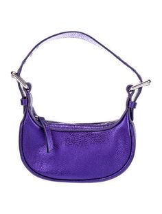 By Far HoboMetallic & Purple LeatherSilver-Tone HardwareFlat Handle & Single Adjustable Shoulder StrapCanvas LiningZip Closure at TopUnfortunately, due to restrictions, this item may not be eligible for shipping in all areas. Leather Hobo, Mini Bag, Women Handbags, Handbags, Purple, Leather