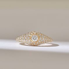 Round Cut Real Natural Diamond Sparkling Signet Ring for Women paved with Round Tiny Diamonds. This solid gold pinky ring is perfect as a graduation&valentines day gift and even as a unique engagement ring. 𝐈𝐭𝐞𝐦 𝐃𝐞𝐭𝐚𝐢𝐥𝐬 * Gold KT: 10K, 14K, 18K * Custom Gold Color: Rose Gold, Yellow Gold, White Gold * Top of Band: 7.74MM * Width of Band: 1.75MM * Thickness of Band: 0.85MM 𝐆𝐞𝐦𝐬𝐭𝐨𝐧𝐞 𝐃𝐞𝐭𝐚𝐢𝐥𝐬 * Natural Diamond * Diamond Color- Clarity: D-E-F color VVS clarity (excellent ide Signet Pinky Ring, Pinky Finger Ring, Gold Pinky Ring, Tiny Diamond, Gold Top, Ring Women, Unique Engagement, Pinky Ring, Diamond Color