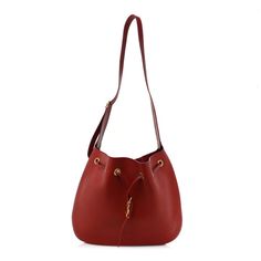 This is an authentic SAINT LAURENT Smooth Calfskin Paris VII Large Flat Hobo in Red. This chic tote is crafted of smooth calfskin leather in red. The bag features a matching shoulder strap and aged gold hardware. The cinch cord opens to a red suede leather interior with a removable pouch. Elegant Burgundy Leather Bucket Bag, Elegant Red Bucket Bag For Formal Occasions, Luxury Red Bags With Leather Lining, Formal Red Smooth Grain Shoulder Bag, Red Calf Leather Bag For Shopping, Red Calf Leather Shopping Bag, Formal Red Shoulder Bag With Smooth Grain, Red Calf Leather Bag With Detachable Strap, Elegant Red Everyday Bucket Bag