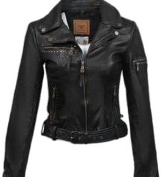 Fitted Long Sleeve Biker Jacket With Rivets, Fitted Winter Leather Jacket With Rivets, Fitted Leather Jacket With Rivets For Winter, Fitted Outerwear With Rivets For Fall, Fitted Black Leather Jacket With Rivets, Motorcycle Leather Jacket, Stud Style, Motorcycle Leather, Motorcycle Style