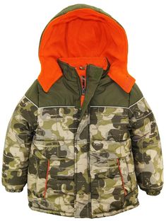 iXtreme Little Boys' Modern Camoflauge Print Puffer Winter Jacket iXtreme Little Boys' Modern Camo Print Puffer Winter Jacket Puffer winter jacket with polar fleece lined hood and body for extra warmth. Full front zip opening for easy on and off. Side entry pockets. Hooded. Water and wind resistant. Spring Camouflage Outerwear For Outdoor, Spring Camouflage Outdoor Outerwear, Multicolor Fall Puffer Jacket For Outdoors, Spring Camouflage Hooded Outerwear, Winter Camouflage Cotton Outerwear, Camouflage Outerwear For Cold Fall Weather, Winter Camouflage Outerwear With Fleece Lining, Fall Camouflage Outerwear With Fleece Lining, Camouflage Winter Outerwear For Outdoor Activities