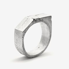 "This chunky rustic mens signet ring has a rich Organic texture, finished with a brushed black patina. ◆ DIMENSIONS ◆ The band width is approx. 8mm // 0,31\" ◆ MATERIAL & TECHNIQUE ◆ Solid 925 sterling silver, cast in sand. This geometric ring is part of our \"EMBRACING CHAOS\" collection, a tribute to life itself. The unexpected is around every corner, and about to happen... It is our aim to embrace this chaos and the imperfections in it, and our jewelry is a representation of it. Because e Mens Signet Ring, Raw Gold, Rustic Wedding Bands, Signet Ring Men, Life Itself, Recycled Jewelry, Geometric Ring, Circle Studs, Wide Band Rings