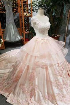 This dress could be custom made, there are no extra cost to do custom size and color. Wedding Dresses One Shoulder, One Shoulder Ball Gown, Short Sleeve Wedding Dress, Beach Wedding Gown, Boho Bridal Gowns, 2020 Wedding Dresses, Lace Homecoming Dresses Short, Wedding Dress Chiffon, Affordable Prom Dresses