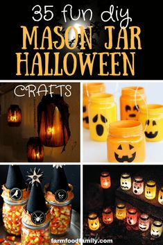 mason jar halloween crafts for kids and adults