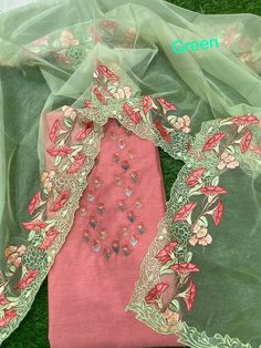 Item Overview ATHARVA HandEmbroidered Salwar Kameez w/Embroidered Sequence in Pink w/Heavy Embroidered Dupatta/Bridal Trousseau/ Custom Stitching/CH1233 Fabric: * Shirt Chanderi Silk Pink 2.5 Mts, * Dupatta: Organza 2.5 Mts - Beautiful Embroidered Jaal * Bottom Santoon 2.5 Mts. Excusive Hand Embroidered Party Wear Punjabi Suit. Customization: * Fabrics: Designs Can be made in different Fabrics. * Stitching Available Care: Dry Clean/ Avoid direct Ironing on Embroidery Part. Reference pictures. Ca Semi-stitched Raw Silk Traditional Wear With Floral Embroidery, Anarkali Kurta With Floral Embroidery For Wedding, Wedding Anarkali Set With Floral Embroidery, Wedding Anarkali Set With Floral Embroidery In Tissue Silk, Wedding Floral Embroidered Anarkali Set, Wedding Multicolor Floral Embroidered Anarkali Set, Floral Embroidered Lawn Suit For Wedding, Eid Traditional Wear With Floral Embroidery In Chinon, Semi-stitched Bollywood Sets With Floral Embroidery