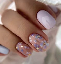 Flower Nail Ideas Simple, Manikur Kuku, Subtle Nails, Simple Gel Nails, Summery Nails, Smink Inspiration, Cute Summer Nails, Cute Gel Nails, Short Acrylic Nails Designs