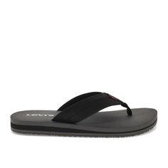 A sandal perfect for bold,casual style both indoors and out. These Levi's sandals are made with durable synthetic leather uppers and have an ultra-comfy footbed. Extra comfortable and extra trendy, these men's shoes will easily show off your laid-back casual side. They will be the perfect addition to any look from jeans to shorts, or swim trunks to joggers. Low Block Heel Sandal, Shoe Warehouse, Platform Flip Flops, Summer Flip Flops, Shoe Black, Open Toe Shoes, Black Sandals Heels, Round Toe Heels, Sport Sandals