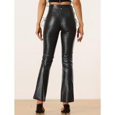 These motorcycle faux leather pants are perfectly paired with tie-dye T-shirts, blouses, shiny cropped tops, faux leather jackets, gothic cosplay clothing, and any gothic charm. The special design of these faux leather pants gives a casual look with good moisture absorption and heat resistance. They are lightweight and comfortable to wear. These cool punk pants feature some design detail: two sides of lace-up decor, a drawstring front, and a hollow-out. Suitable for casual, dates, and cocktails Gothic Cosplay, Punk Pants, Gothic Punk, Cropped Tops, Faux Leather Fabric, Faux Leather Pants, Tie Dye T Shirts, Cosplay Outfits, Shirts Blouses