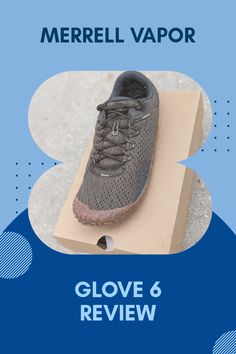 The Merrell Vapor Glove 6 showcases a slim design with notable breathability, emphasizing lightweight performance perfect for runners who cherish a barefoot feel. Will show details of the shoe's upper which enhance comfort.