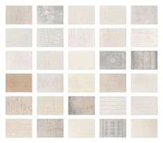 many different shades of gray and white squares on a white background, each with an abstract pattern