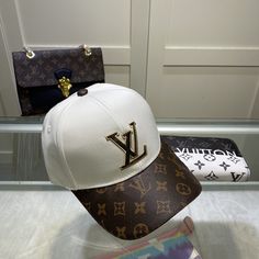 Louis Vuitton Embroidered Logo Baseball Cap White/Brown LV Cap Dior Shirt, Gucci Shirt, Louis Vuitton Shirt, Chanel Shirt, Logo Baseball, Cap White, Gucci Gg Marmont, Reversible Belt, Luxury Products