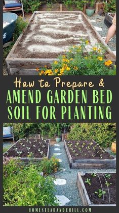 how to prepare and amend garden bed soil for planting