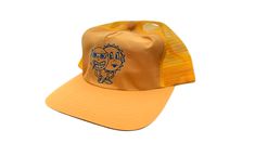 Unstructured 5-panel nylon and mesh trucker in California Poppy with a snapback closure. Perfect hat for spring and summer- sweat in it, play in it, have a full day in it. Spring Sports Mesh Trucker Hat, Spring Trucker Hat With Uv Protection, Adjustable Trucker Hat With Uv Protection For Spring, Summer Breathable Baseball Cap With Flat Brim, Casual Trucker Hat With Uv Protection Snapback, Casual Snapback Trucker Hat With Uv Protection, Summer Sports Snapback Hat In Mesh, Mesh Snapback Hat For Summer Sports, Summer Sports Mesh Snapback Hat